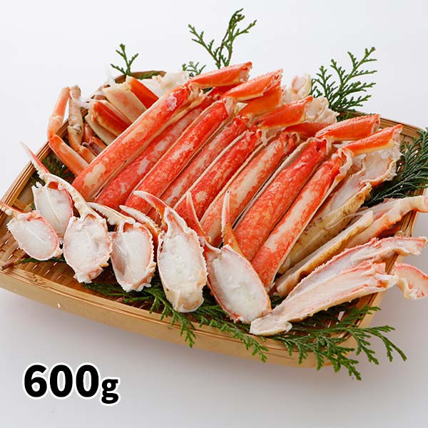 ロイヤルグリーンランドジャパン 本ズワイガニ 半むき身 L~2Lサイズ ボイル 冷凍600ｇ 総重量600g（正味480g）