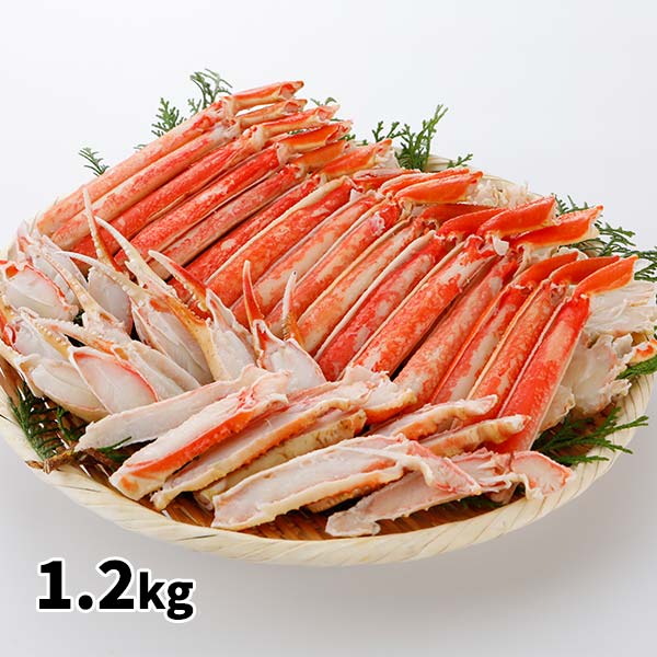 ロイヤルグリーンランドジャパン 本ズワイガニ 半むき身 L~2Lサイズ ボイル 冷凍1.2kg 総重量1.2kg：600g（正味480g）×2箱