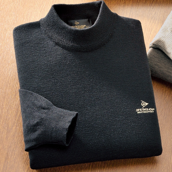 日本製ウール混ハイネックセーター