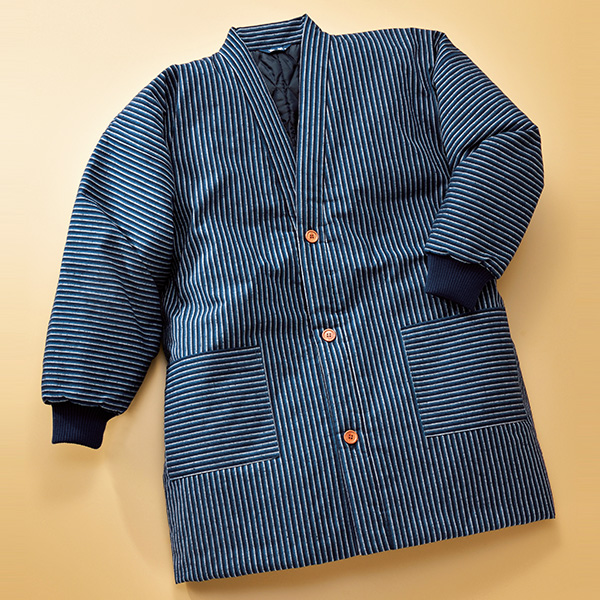 日本製 久留米織中わたジャケット