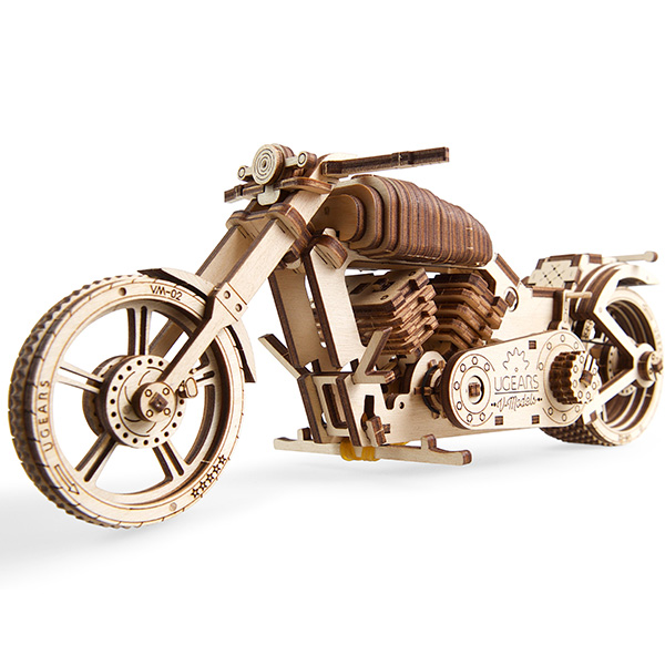 組み立て遊べる木製キット バイク