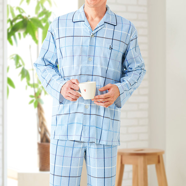 着心地安心 格子柄パジャマ 2色組 | 産経ネットショップ